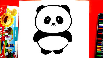 Vẽ chú gấu trúc cute dễ thương - Vẽ con gấu trúc đơn giản mà đẹp