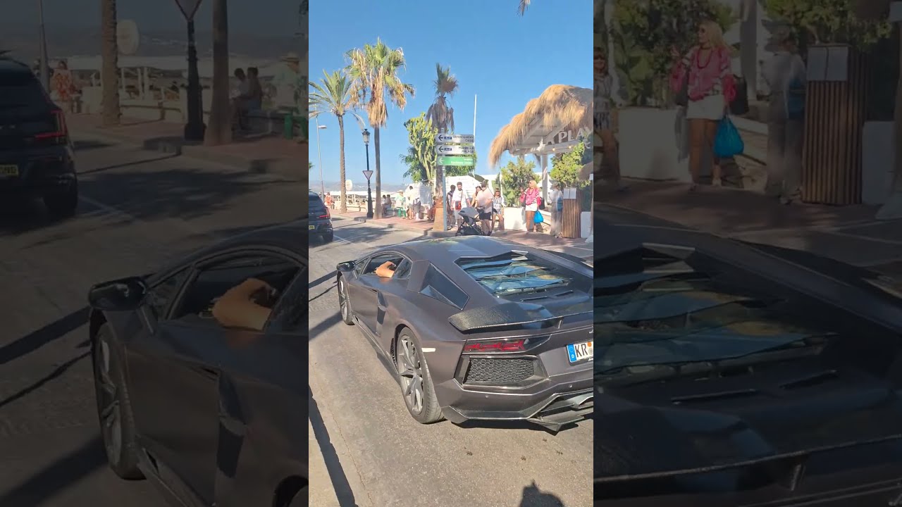 Lamborghini Aventador En Marbella Brutal Viral