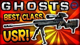 COD Ghosts: "USR" - BEST CLASS SETUP! (Sniper) - Call of Duty: Ghost Gameplay