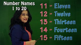 Number Names 1 to 20 | Babies Learn Numbers | Pre School Learning Videos | Count and Write