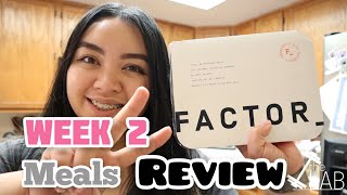 Factor Meals Week 2 Review | Trying 9 different meals from Factor AGAIN