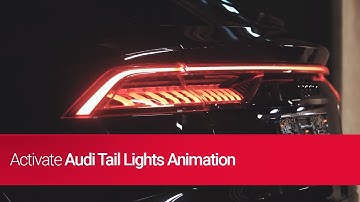 How to activate Audi Tail lights Animation with One-Click Apps by OBDeleven