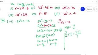 CLASS 10 - MATHS -CHAPTER 2 / EXERCISE 2.2 / QUESTION NO 1 POLYNOMIALS
