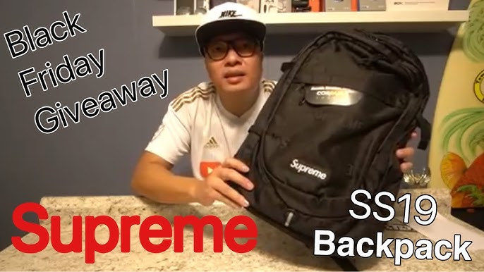 Supreme Ss19 Backpack Black | Unboxing, Review & Honest Opinion  (Spring/Summer 2019) - Youtube