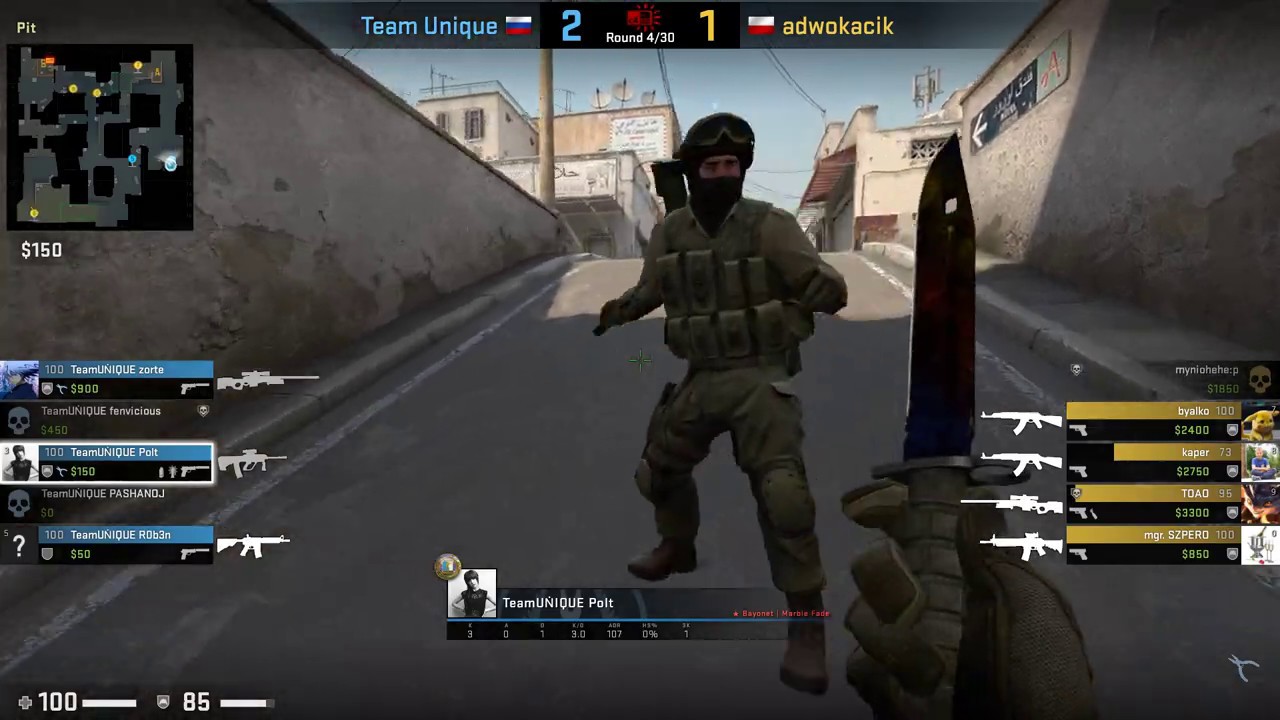 ESports - CS:GO, adwokacik vs Unique, LOOT.BET Season 3 (12th of August 2019), Dust2 - Map 3