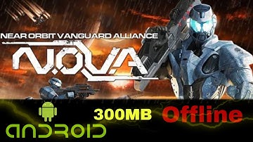 N.O.V.A Near Orbit Vanguard Alliance - Primeira Gameplay / Tutorial e Missão 1 (Android 10+)
