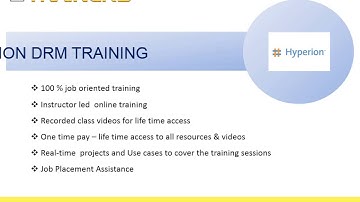 Hyperion DRM Online Training  Bestonlinetrainers com