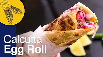 Kolkata Egg Roll Recipe | Durga Pujo Special | Calcutta Style Egg "Kathi" Roll | Kolkata Street Food