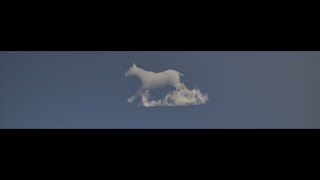 Galloping Horse with Dust Cloud Figure UE5