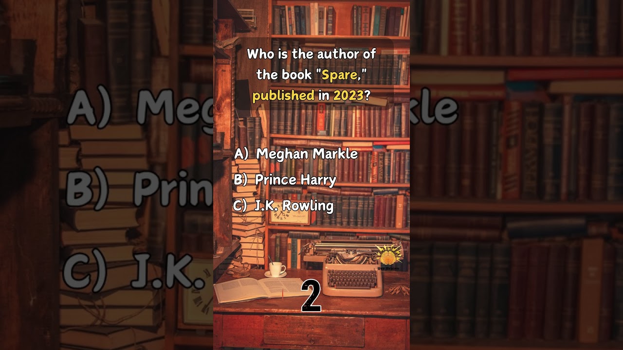 Who Wrote the 2023 Bestseller 'Spare'? | General Knowledge Quiz 