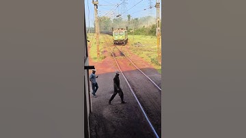 Train Track Change // Loop Line to Main Line #indianrailways #rail #railway