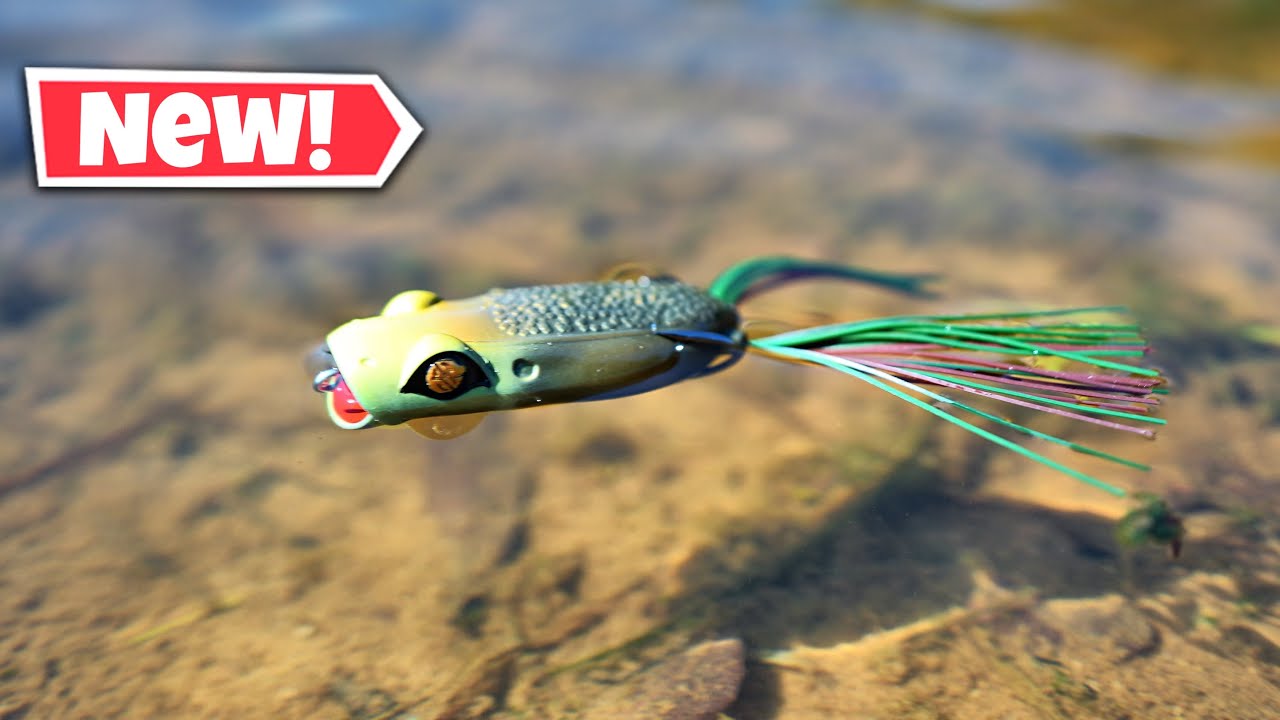 Fishing With The BRAND NEW Googan MINI Poppin Frog (Insane Blowups ...