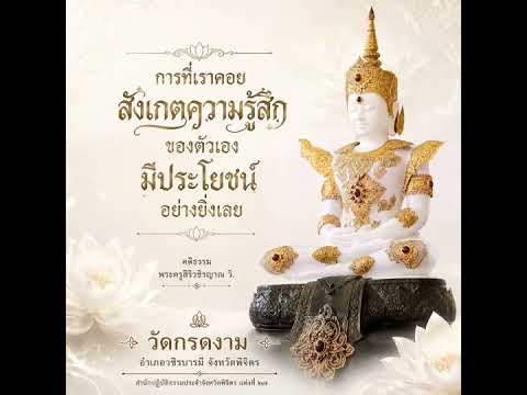 การที่เราคอยสังเกตความรู้สึกของตัวเอง เป็นประโยชน์อย่างยิ่ง : คติธรรม พระครูสิริวชิรญาณ วิ.