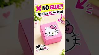 DIY Gift Box Making 🎁 | ❌ No Glue Needed! Easy paper gift box #shorts #diy #craft – @Root Art 🦋