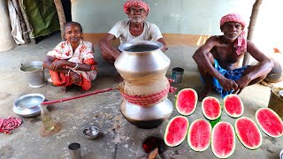 WATERMELON WINE | how our grandfather & grandmother making steamed watermelon wine |Easy Wine Making screenshot 3