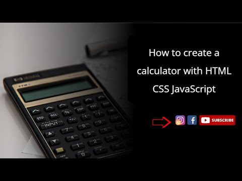 How to create a calculator with HTML CSS JavaScript. #porgram #html # ...