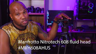 Manfrotto Nitrotech 608 Fluid Video Head || 75mm flat base and half ball