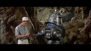 Robby processing whiskey - Forbidden Planet (1956)