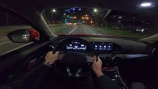 Forthing T5 EVO [1.5, 177 HP] POV Night Test drive (great ambient light) CARiNIK