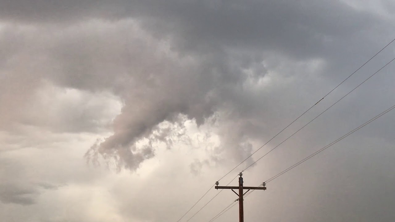 Fading Storm Near Fairview, OK 5-19-2018 - YouTube