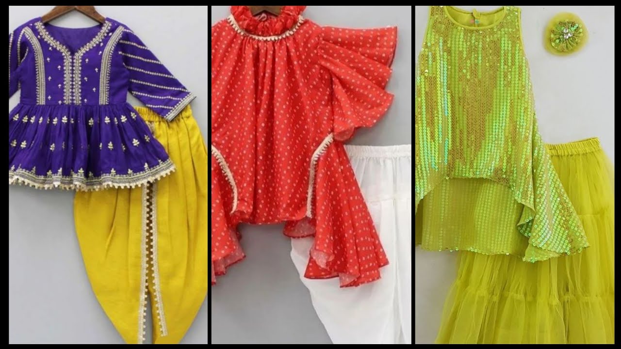 Pretty and stylish little girl's Eid dresses collection 2026 little girl's dresses ideas 