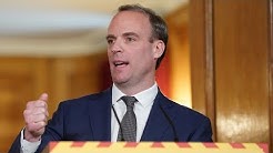 Watch again: Dominic Raab gives latest Covid-19 Downing Street briefing