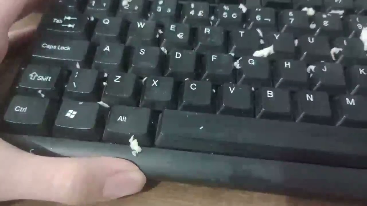 i'm gonna clean my keyboard today