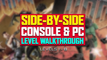 Side-By-Side Console & PC Doom Level Exploration (Levels 1-8)
