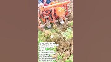 “Powerful Tractor Rotary Tiller in Action”