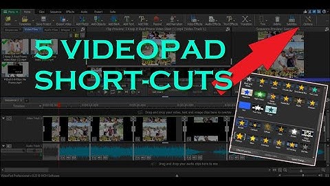5 VideoPad Short Cuts You NEED TO KNOW | VideoPad Tutorials