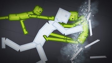 Melons Fight with Androids In People Playground