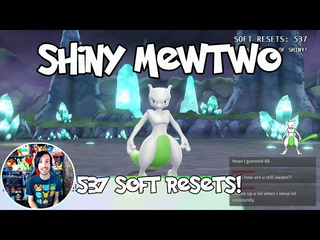 Mewtwo Shiny 100% legit after 10207 soft reset (shiny #47) 