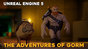 First Cinematic Test in Unreal Engine 5 - The Adventures of Gorm - Game Development