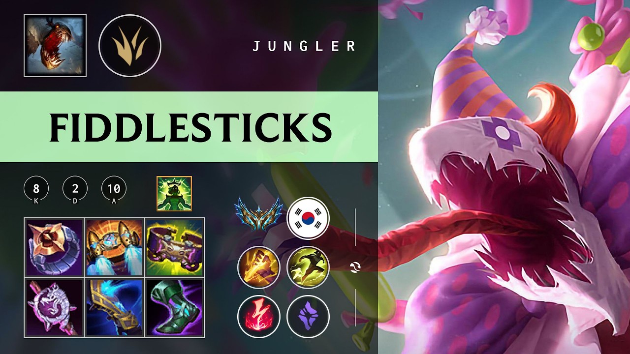 Fiddlesticks Jungle vs Qiyana - KR Challenger Patch 26.03