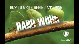 How to Write Behind anything in CorelDraw Tutorial, Eyecon Designz