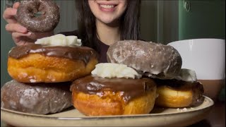 ASMR CHOCOLATE DUNKIN’ DONUTS WITH MILK