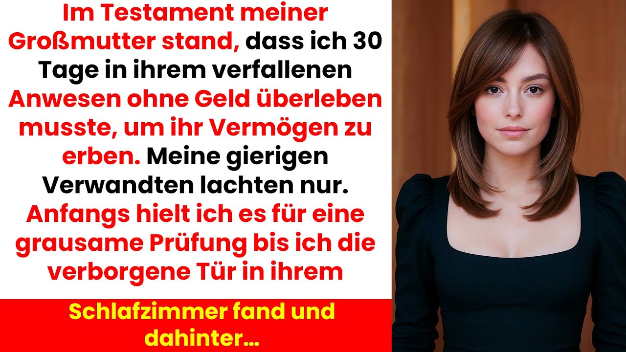 Ich musste 30 Tage im verfallenen Haus meiner Großmutter überleben dann fand ich die Tür…