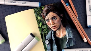 Drawing Ellie - The Last Of Us 2 | PS4