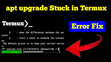 How to Fix apt upgrade Error in Termux | Progress Stop in Termux