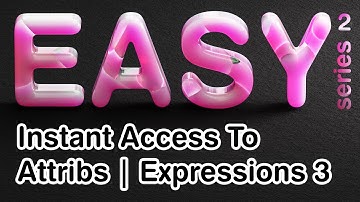 Houdini Tutorial: Expressions #3: Workflow With For Each Loops | EASY series 02