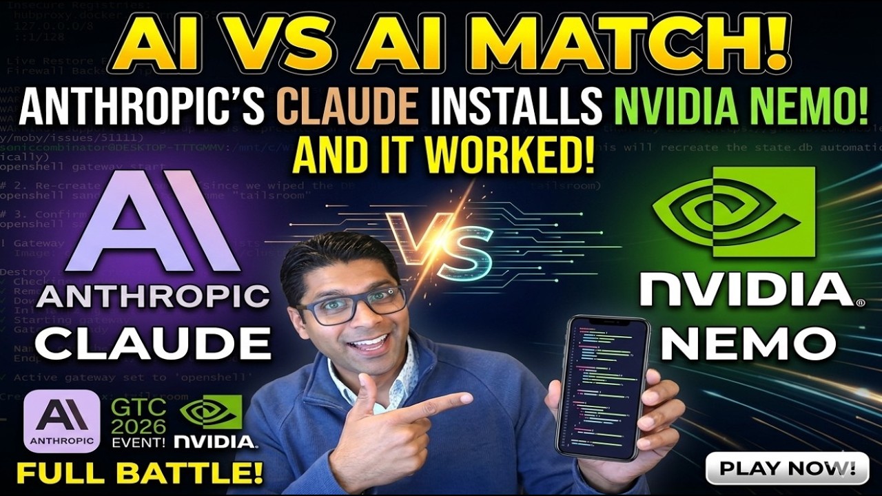 Install NemoClaw from NVIDIA using Anthropic Claude Code! AI to install ...