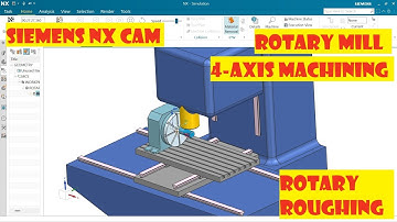 Siemens NX CAM and 4-axis Rotary Mill|