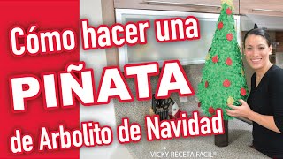 Cómo hacer una PIÑATA de ARBOLITO DE NAVIDAD | fácil y rápido