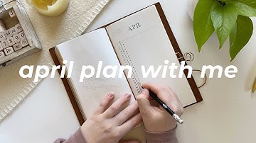 april 2021 bullet journal setup ~ a simple and minimal plan with me in my traveler