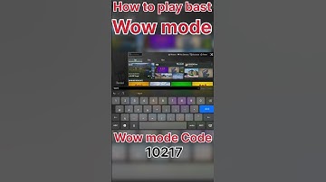 How to play bast wow mode||wow mode code 10217#wow#bgmi #pubg#pubgmobile #youtubeshort#viral#shorts