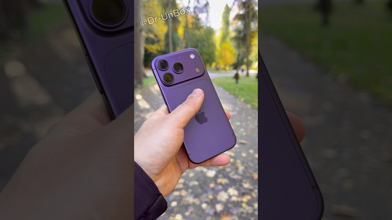 iPhone 17 Pro Deep Purple Colour in Outdoor Light ⚡️ #shorts