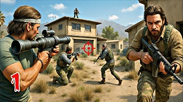 Guns Out: Shooter Games Offline Android Gameplay Walkthrough Mission 1-10