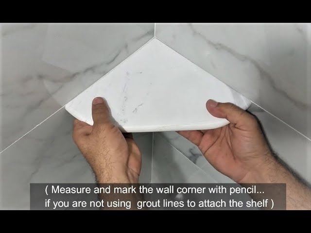 DIY Easy & Strong Installation of Shower Corner Shelf. EZ-Mount 