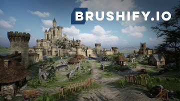Brushify - Build a Medieval Castle in UE4. Peaceful 2 Hour Tutorial and Showcase.