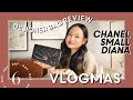 DESIGNER HANDBAG REVIEW - Chanel Small Lambskin Diana (Vlogmas 6) | Victoria Hui